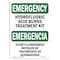 Signmission OSHA EMERGENCY, 7" Height, 10" Width, Rigid Plastic, OS-EM-P-710-L-10335 OS-EM-P-710-L-10335 - alternate 1